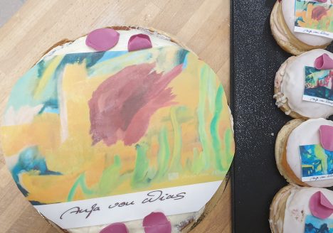 Kunstausstellung auf Krapfen